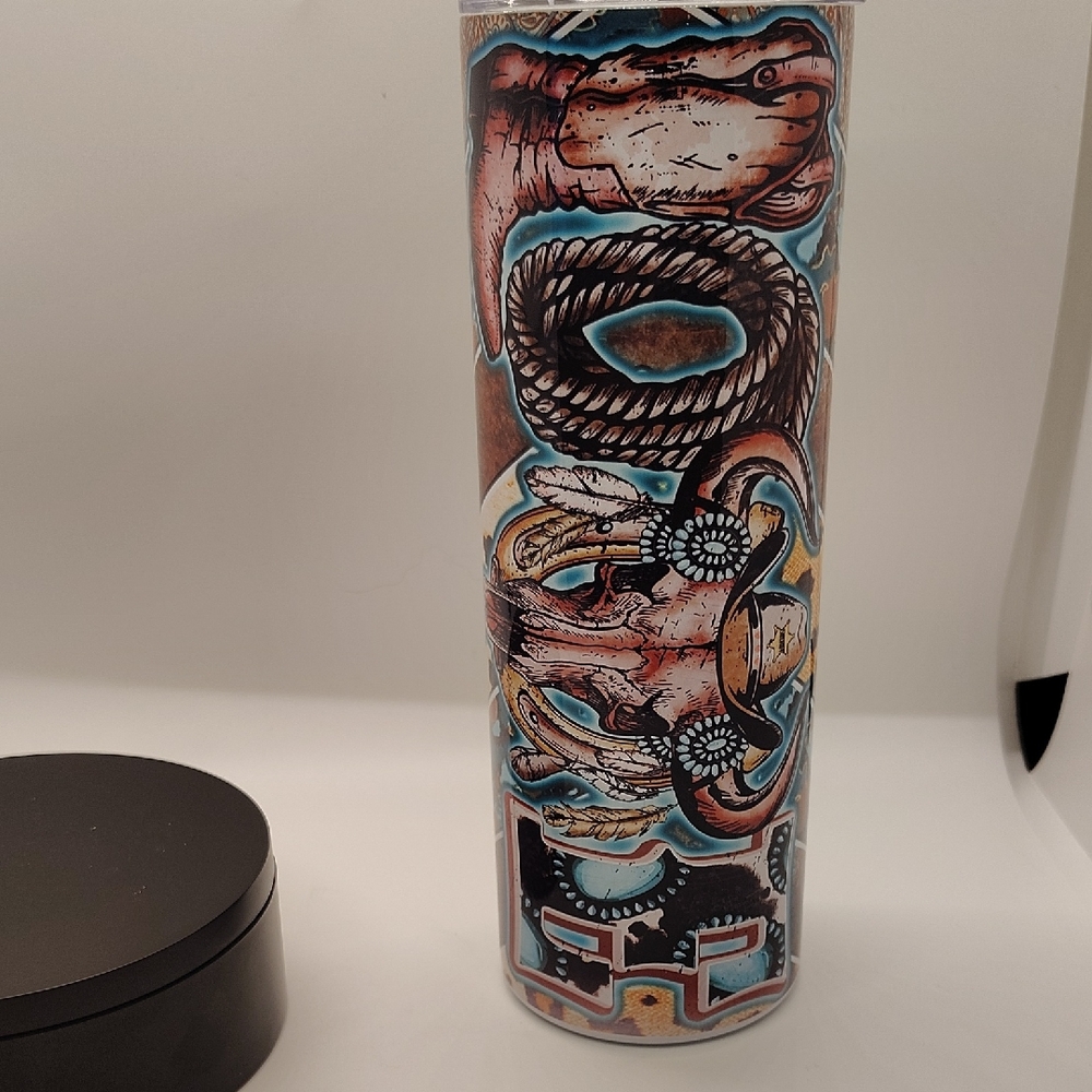 Nautical Themed 20oz Tumbler with Rope Love Design